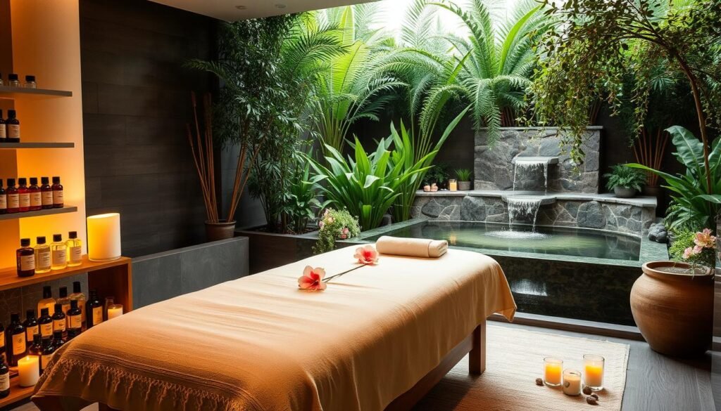 Aromatherapy and essential oils at spas