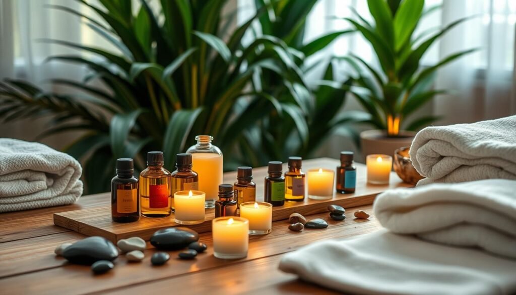 home spa with essential oils and relaxation ambiance home spa with essential oils and relaxation ambiance